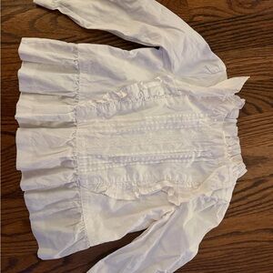 Janie and Jack White Ruffled Blouse